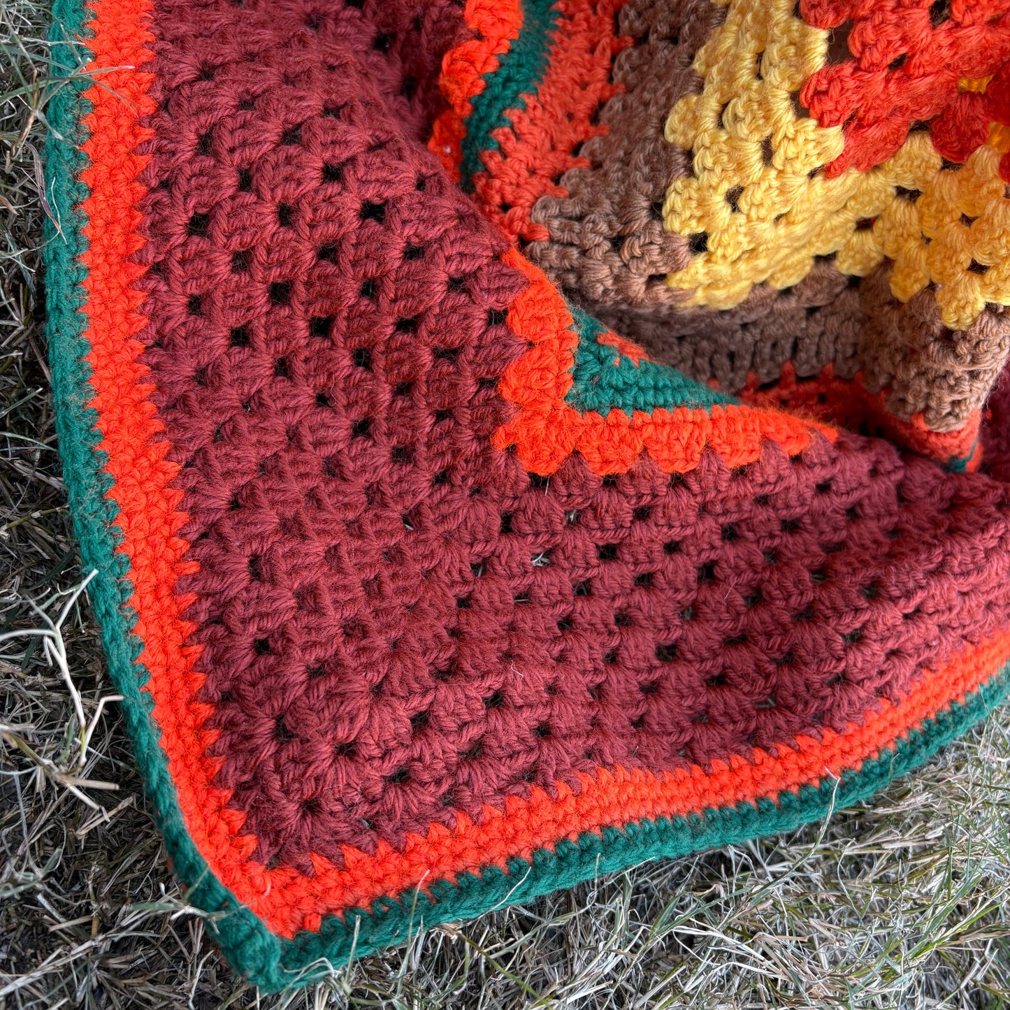 【 USA vintage】granny blanket