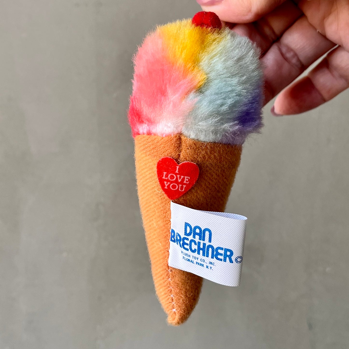 【80s USA vintage】Dan Brechner Snowcone  Plush I Love You