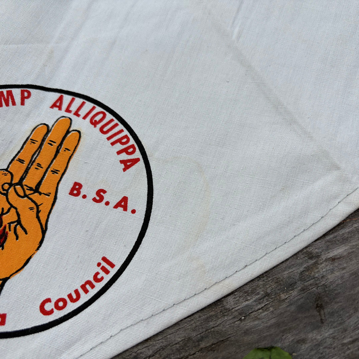 【USA vintage】CAMP ALLIQUIPPA B.S.A. Yohogania Area Council Boy Scout Neckerchief