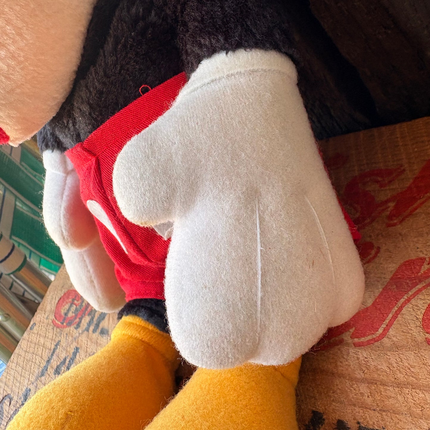 【1980s USA vintage】Mickey Mouse Plush Doll HASBRO SOFTIES