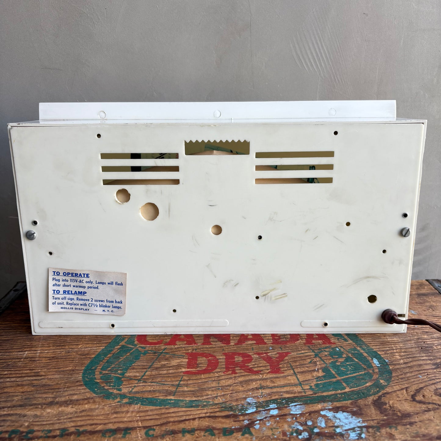 【1960s USA vintage】SPARKLING CHAMPALE ライト バーサイン 看板