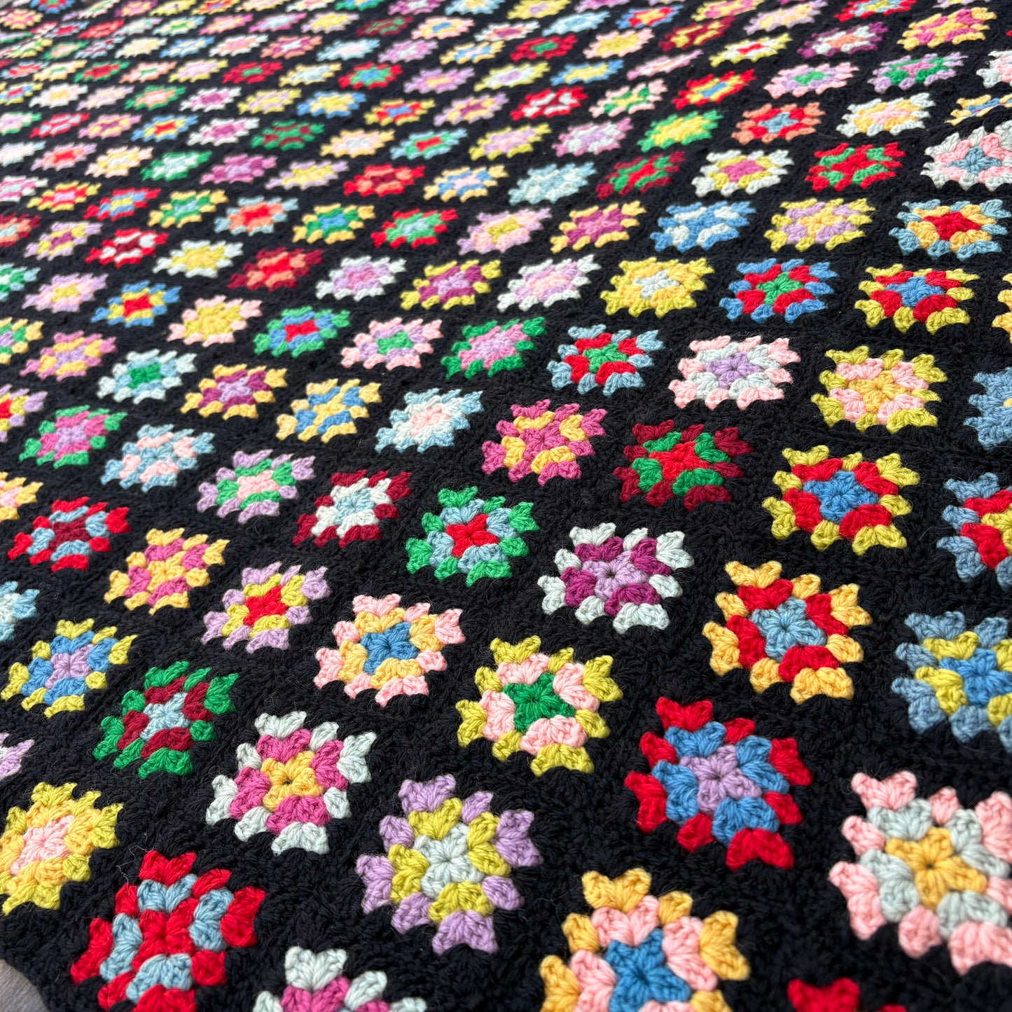【USA vintage】Granny Square Blanket