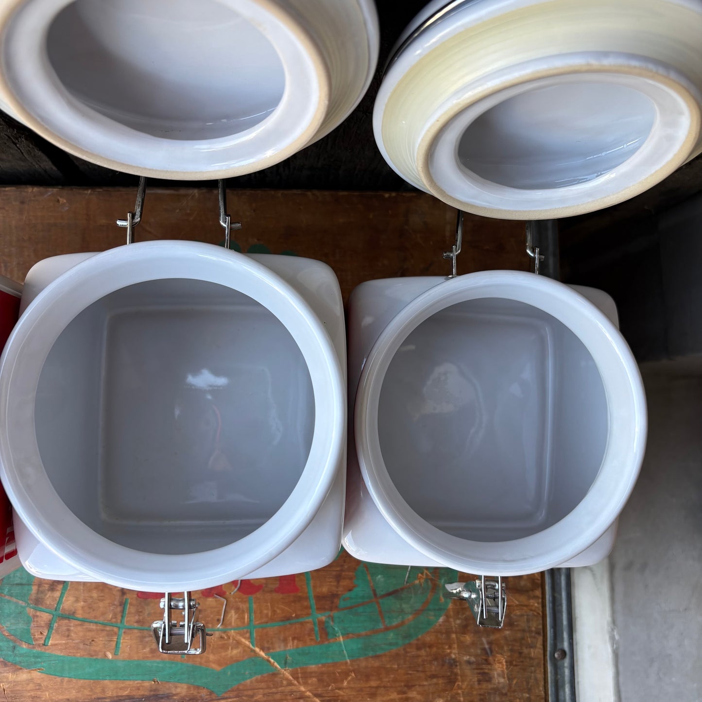 Coca-Cola “Things Go Better With Coke” canister set