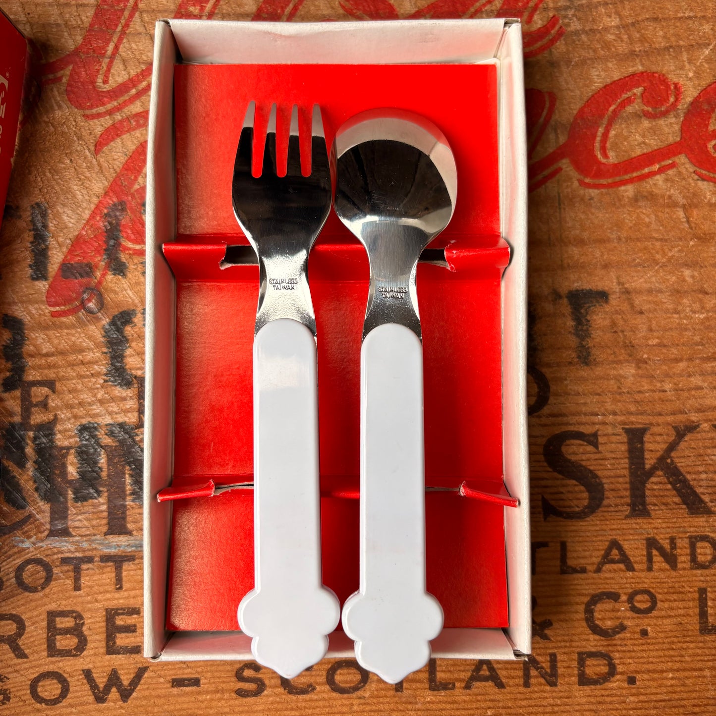 【vintage】Disney MICKEY Spoon & Fork Set