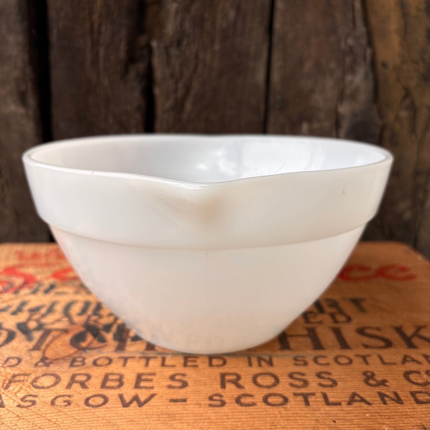 【1950s-60s USA vintage】Fire-King OVEN Ware Mixing Bowl Butter Bowl Milk Glass