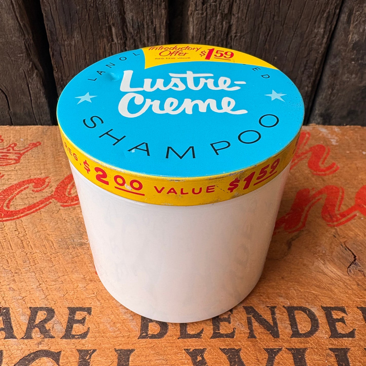 【1960s USA vintage】Lustre-Creme Shampoo Container