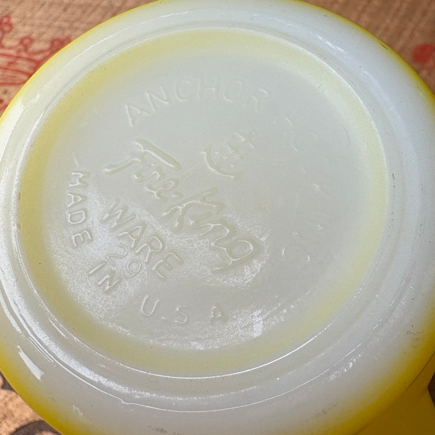 【1960s USA vintage】Fire-King Yellow