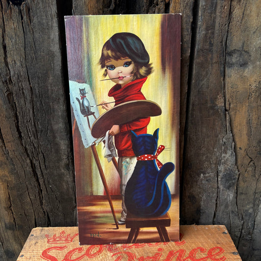 【1960s USA vintage】EDEN BIG EYES wall art