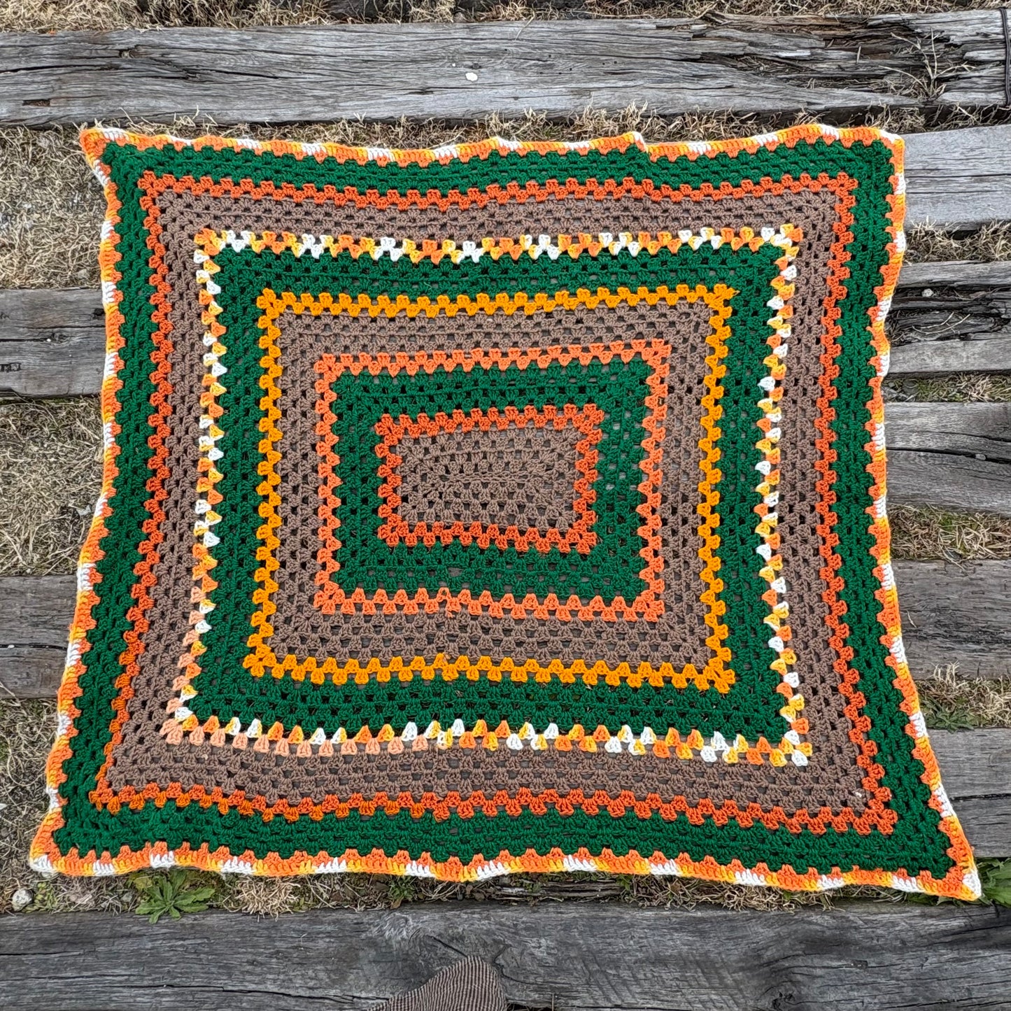 【USA vintage】granny blanket