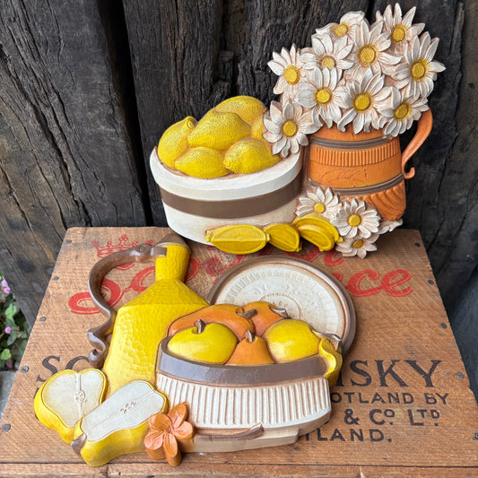 【1970s USA vintage】Homco Wall deco set