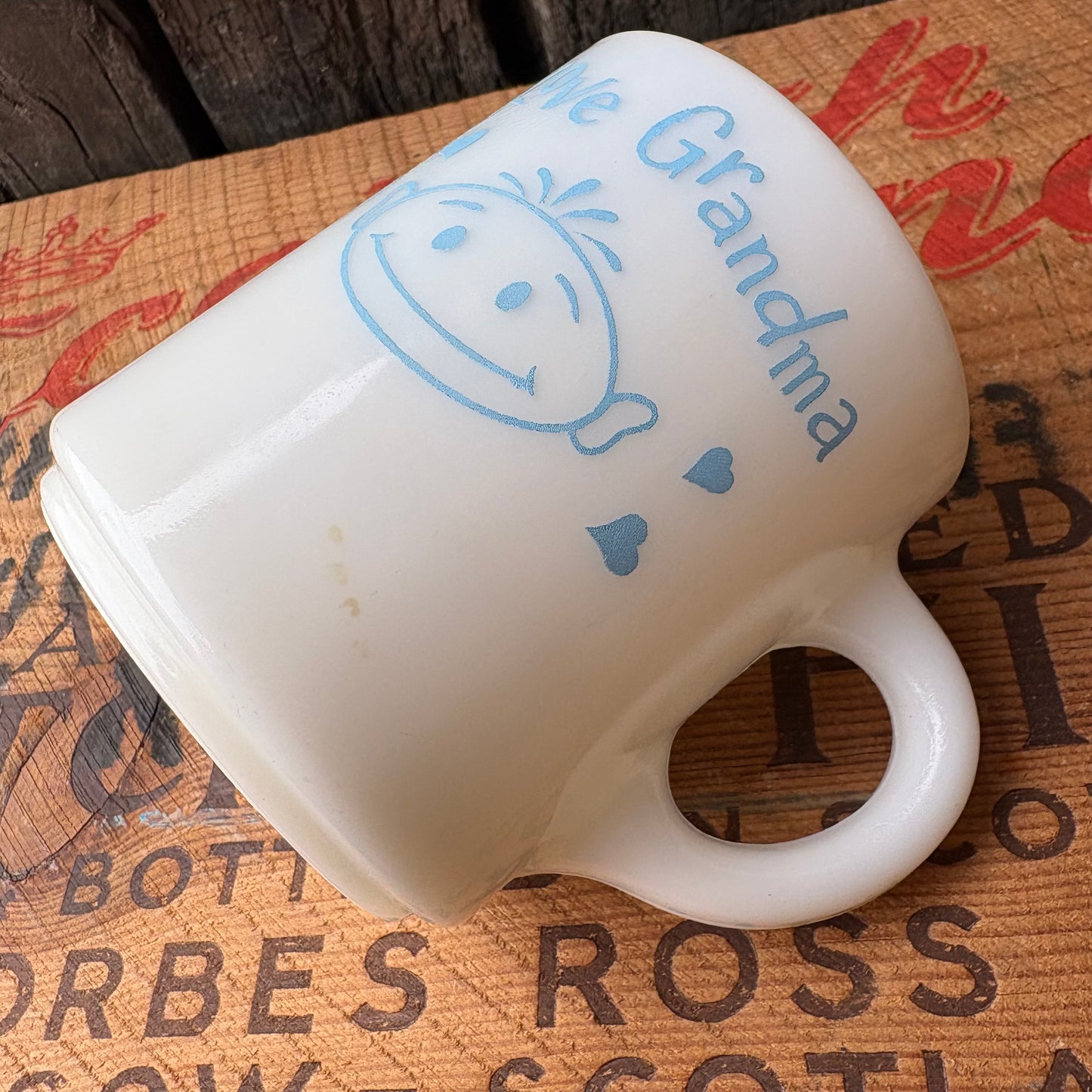 【USA vintage】HAZEL ATLAS mugcup Grandma