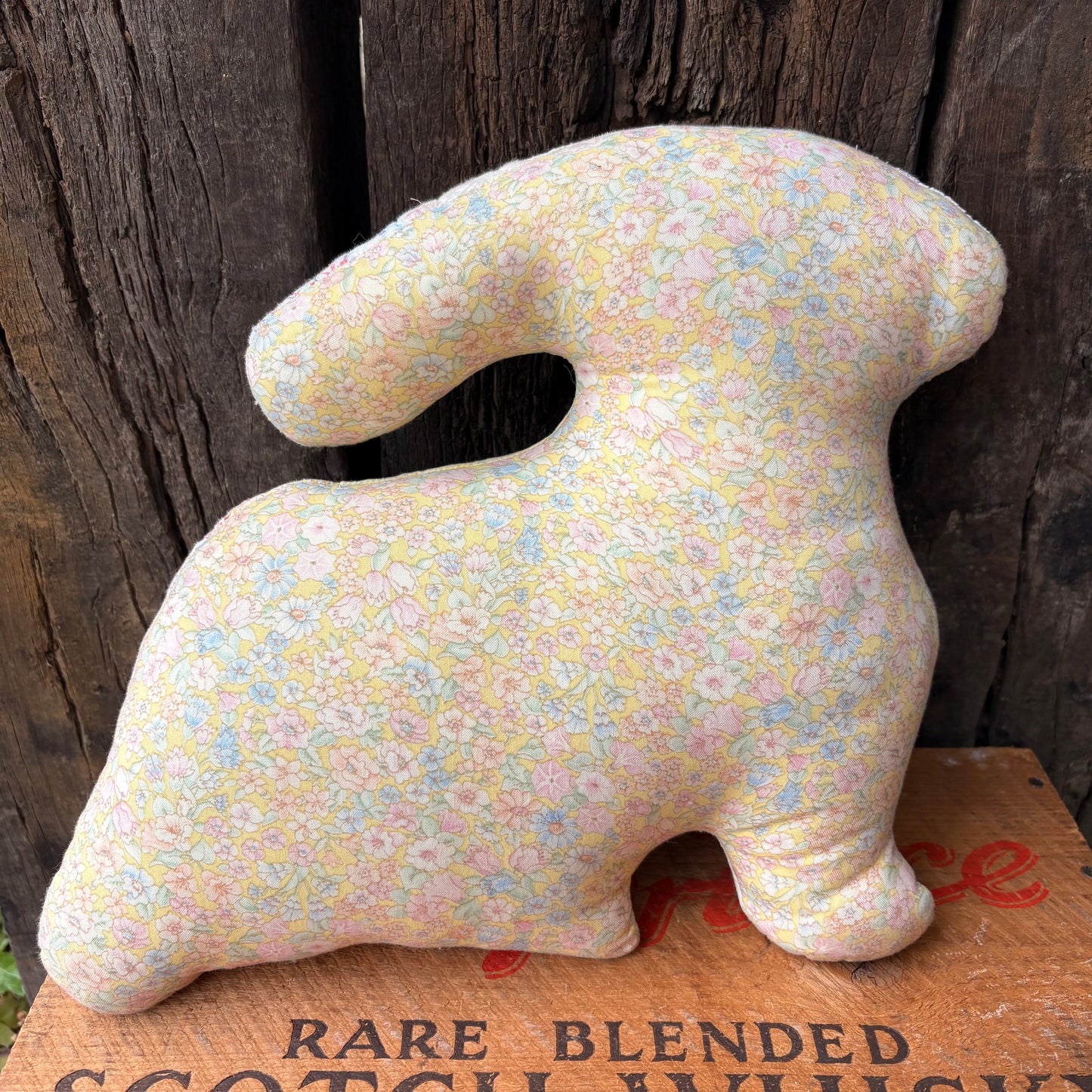 【USA vintage】Patchwork Bunny Pillow