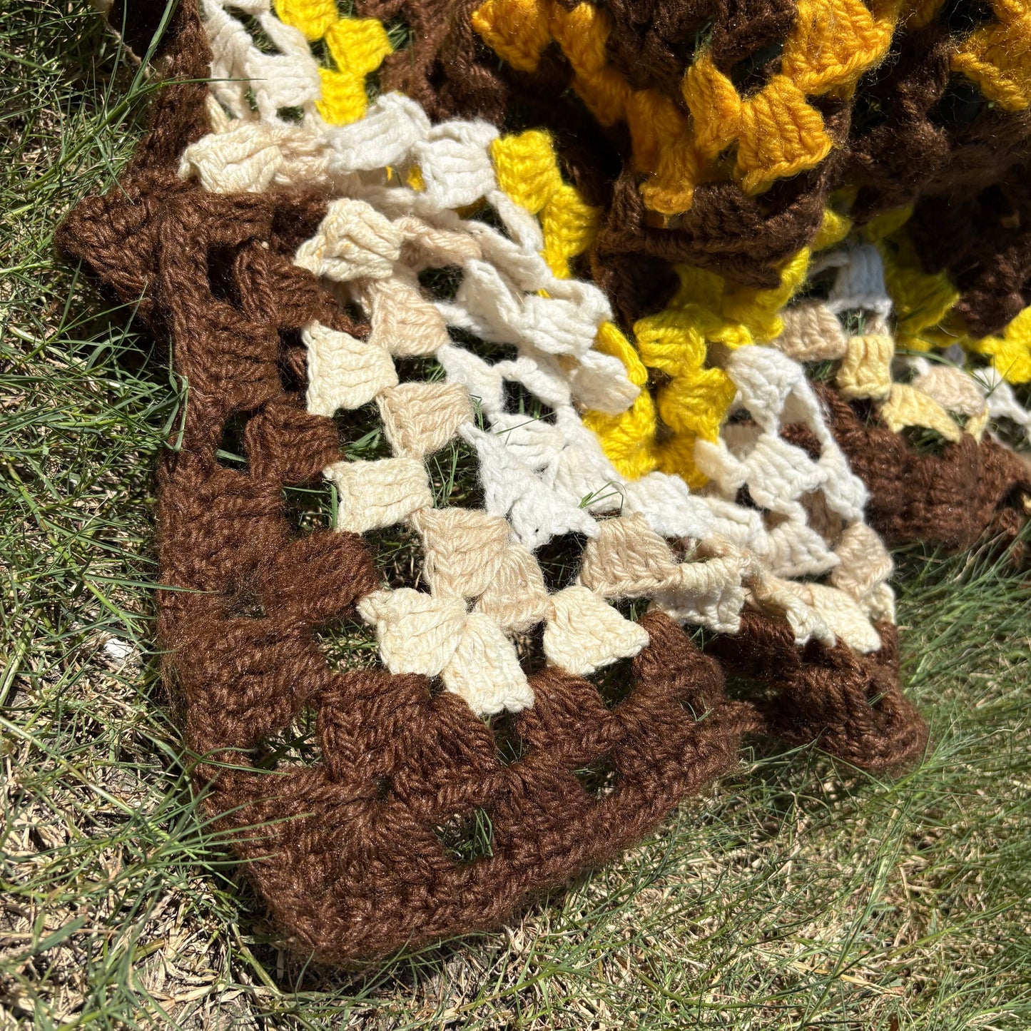 【USA vintage】Granny Square Blanket