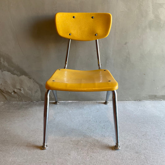 【USA vintage 】VIRCO kids chair yellow M