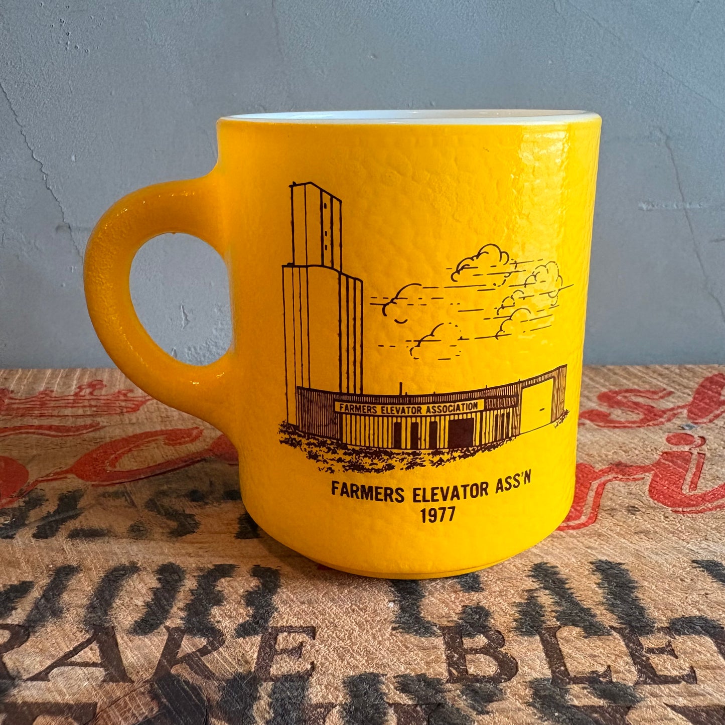 【1970s USA vintage】Hazel-Atlas CO-OP advertising mug