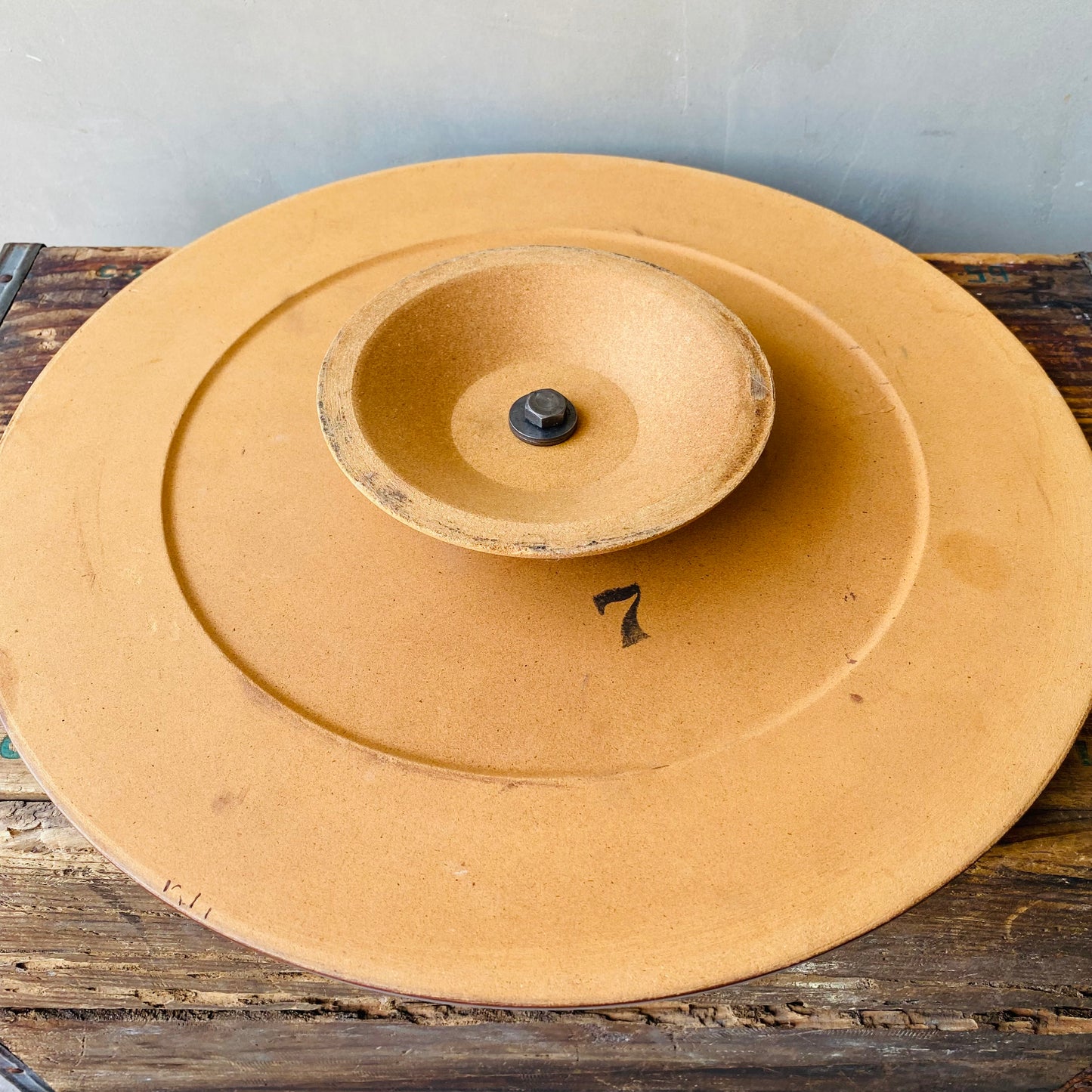 【USA vintage】MCM California pottery R131 turntable & plate