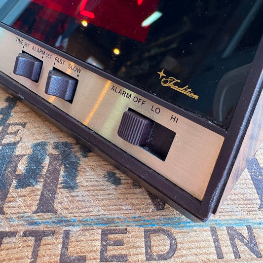 【1970s USA vintage】SEARS Solid State Digital Alarm Clock
