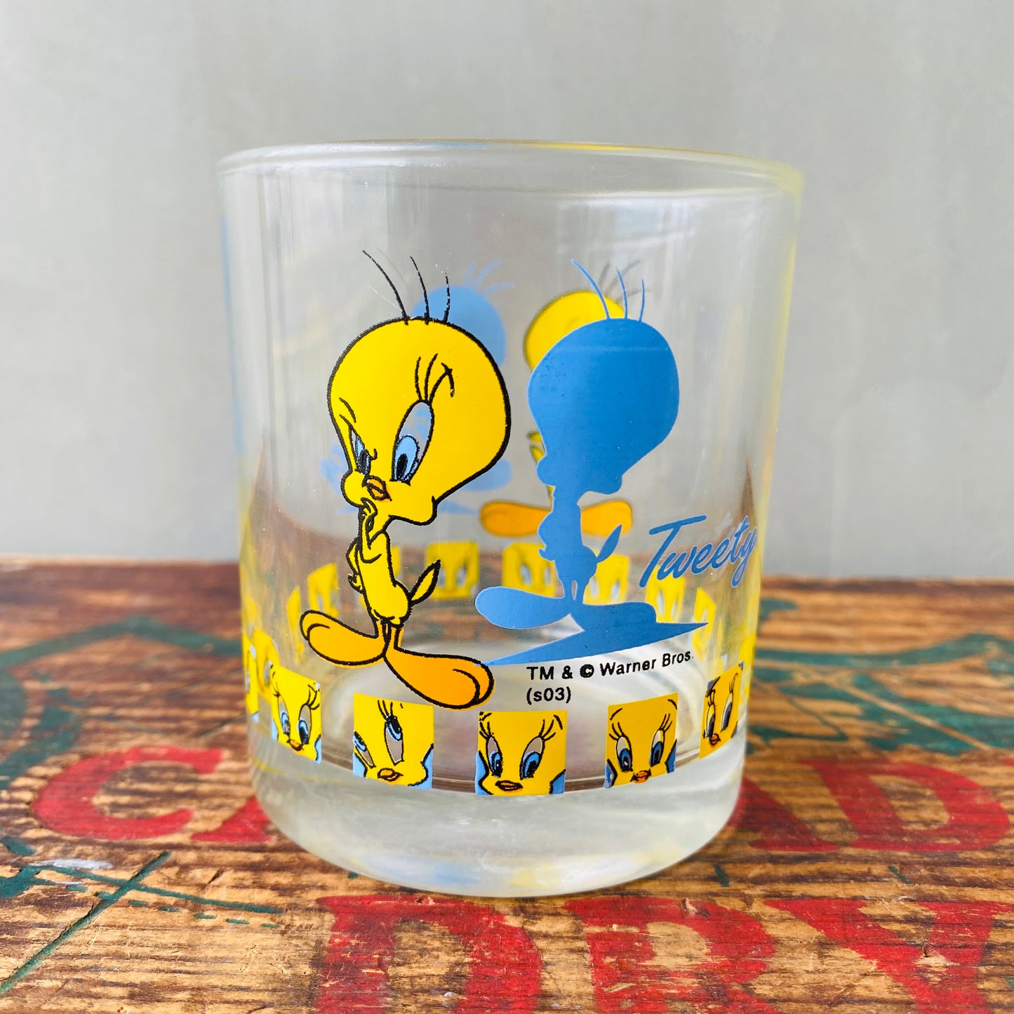 【vintage】LUKEY Tweety glass