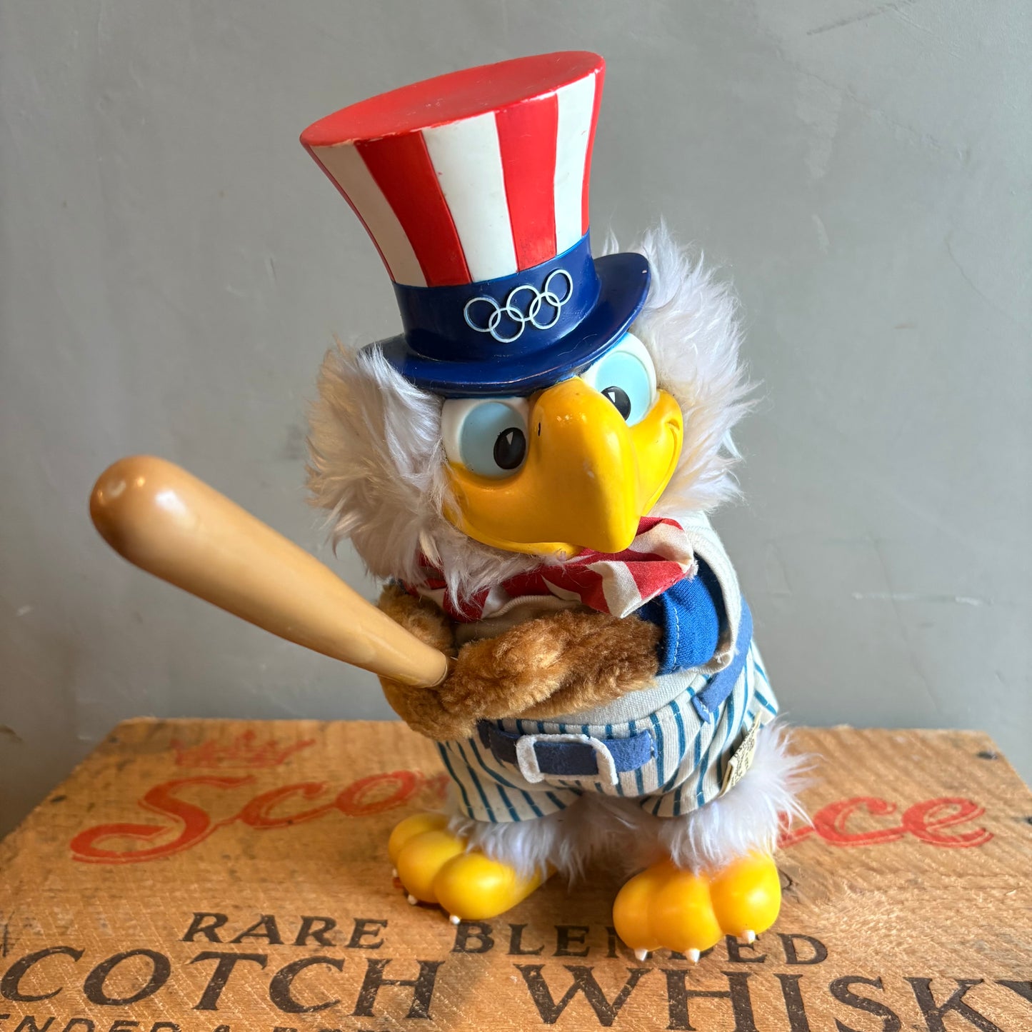 【1980s USA vintage】 LA Olympic “Eagle Sam” Plush Doll