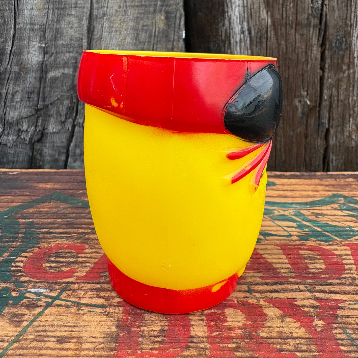 【1969 USA vintage】FunnyFace mug cup Lefty Lemon