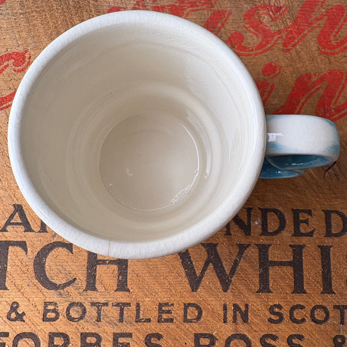 【1970s JAPAN Vintage】mugcup Blue