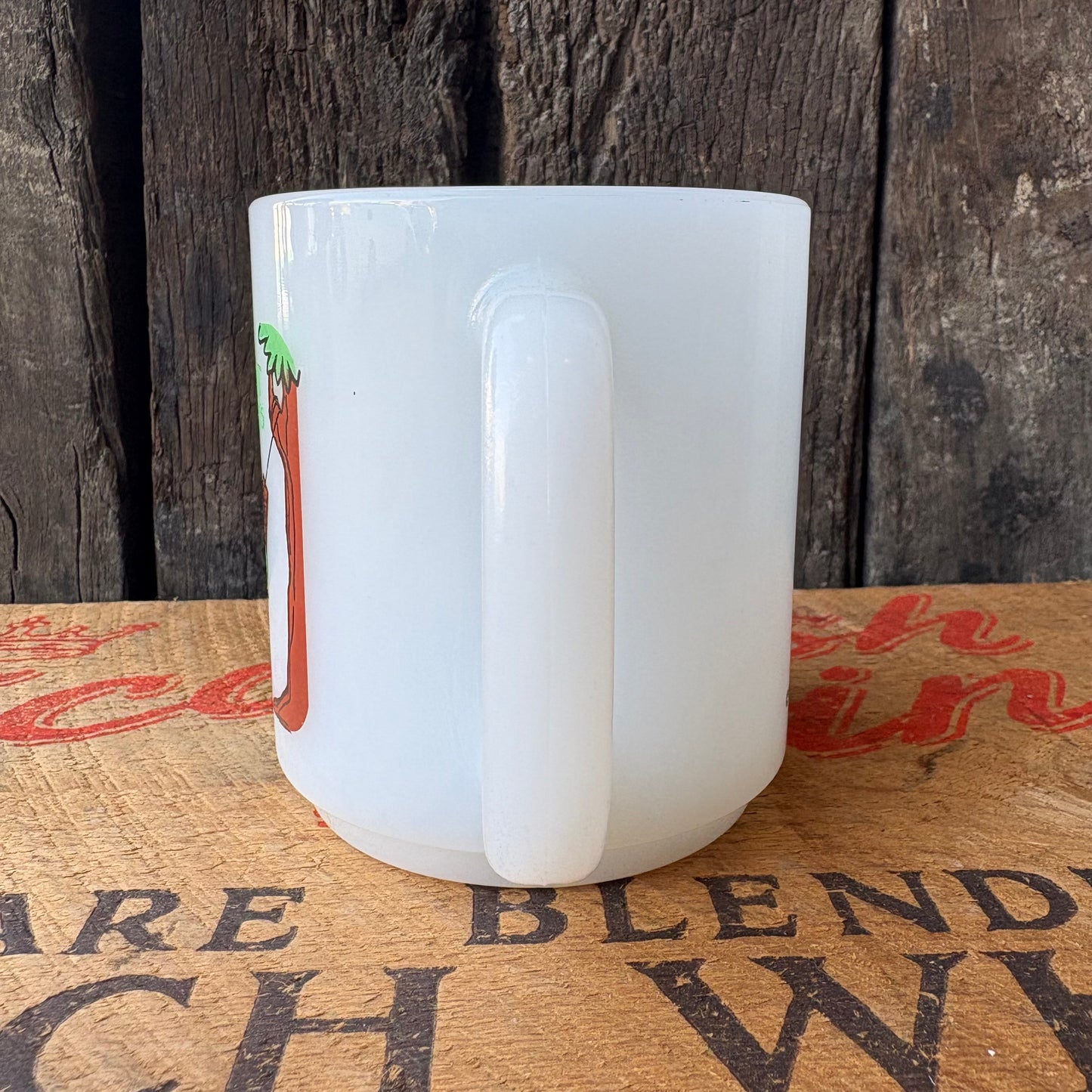 【1980s USA Vintage】Glasbake Milk Glass Mug