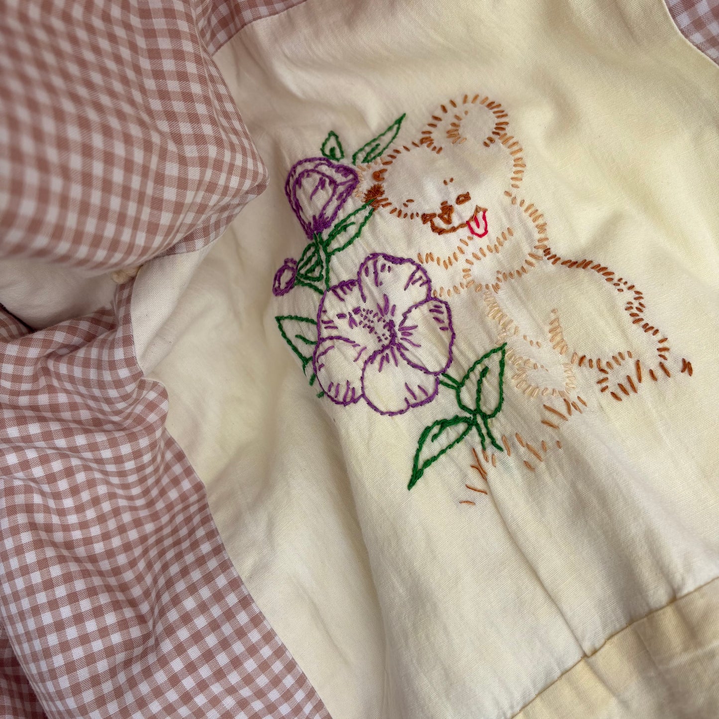 【1950s USA vintage】Baby Patchwork Quilt