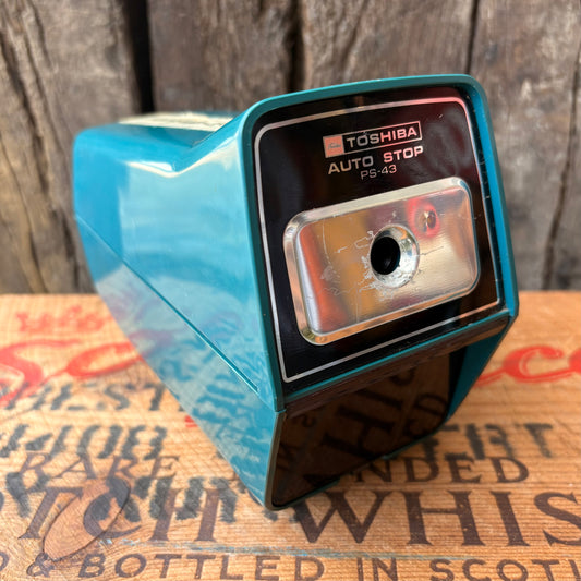 【1970s USA vintage】TOSHIBA AUTO STOP PS-43 Electric Pencil Sharpener