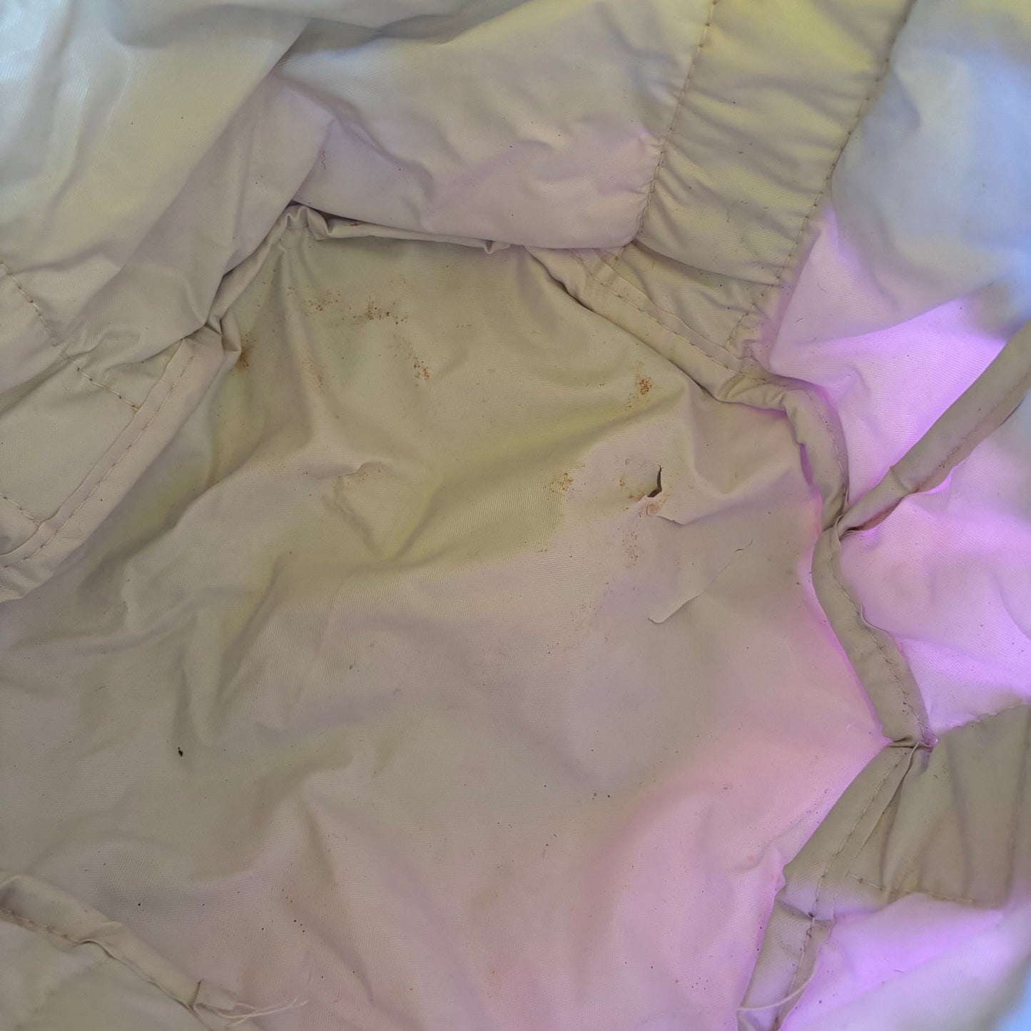 【1970s vintage】Rainbow Stripe Nylon Kids Backpack