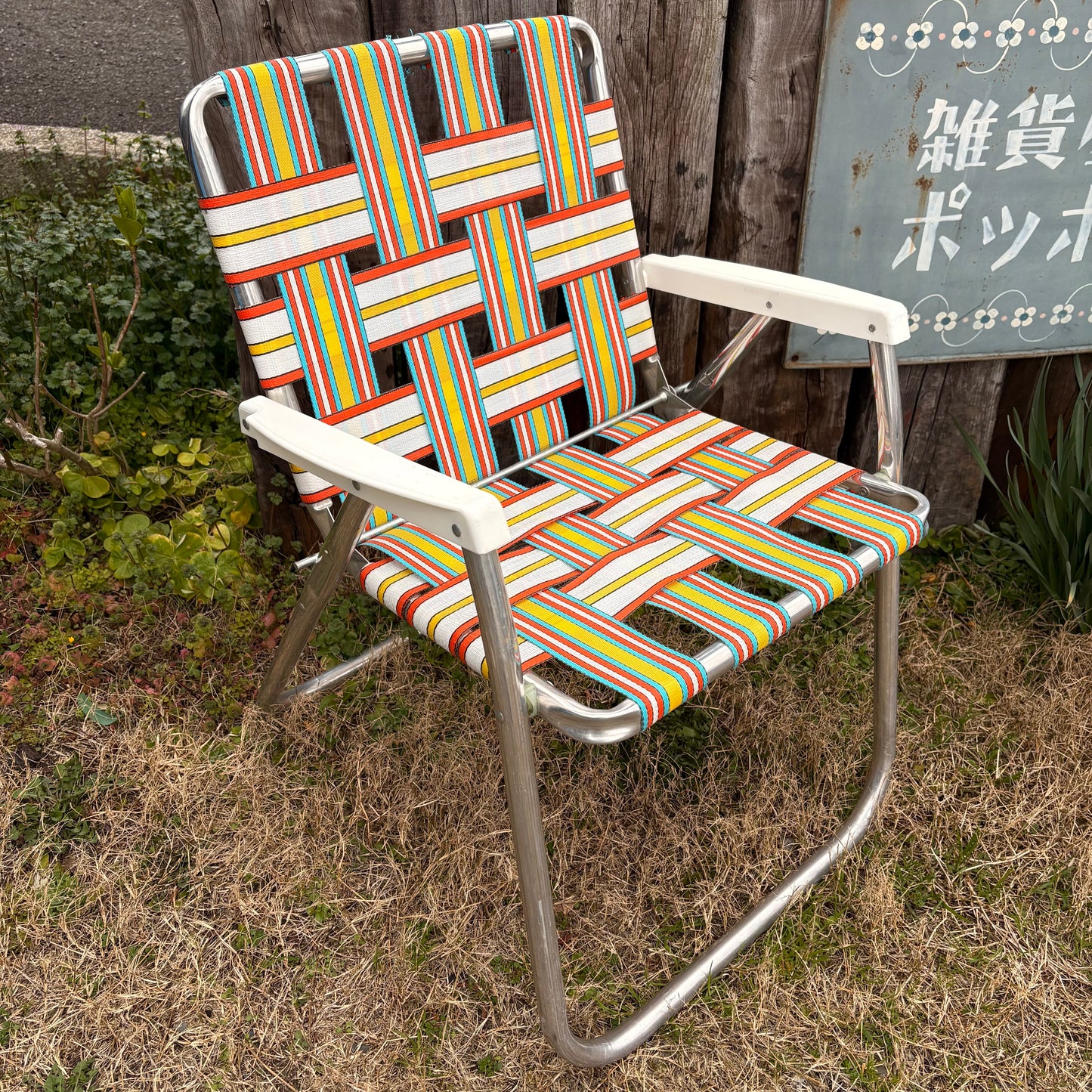 【1960s-1970s USA vintage】Folding Lawn Chair