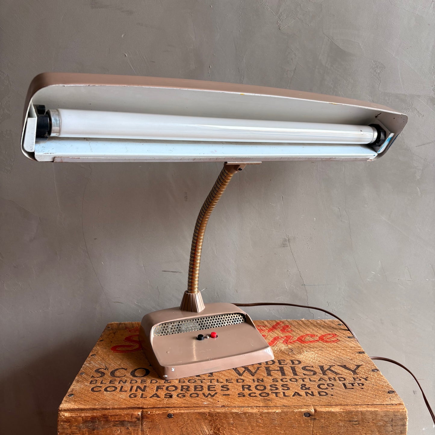 【1950s USA vintage】MARKS DELUXE Fluorescent Desk Lamp