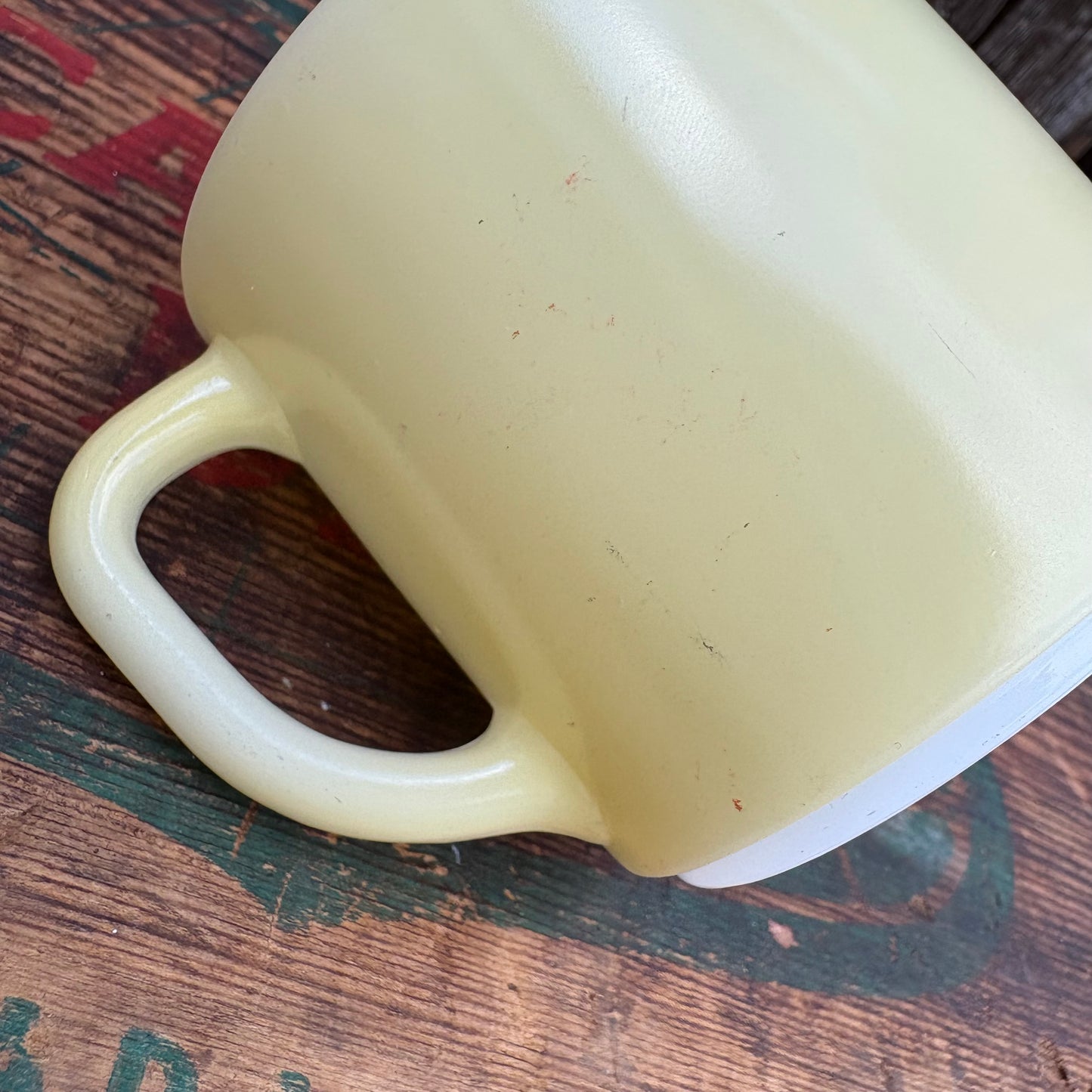 【1960s-1970s USA vintage】FEDERAL mugcup yellow