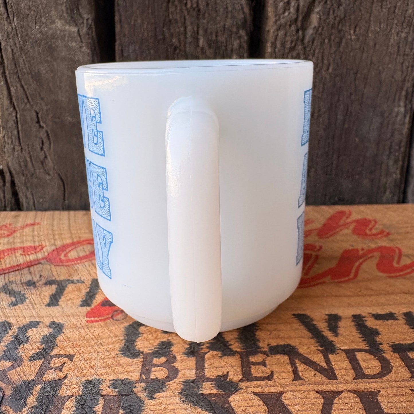 【USA vintage】GLASBAKE mug Tulip HAVE A NICE DAY