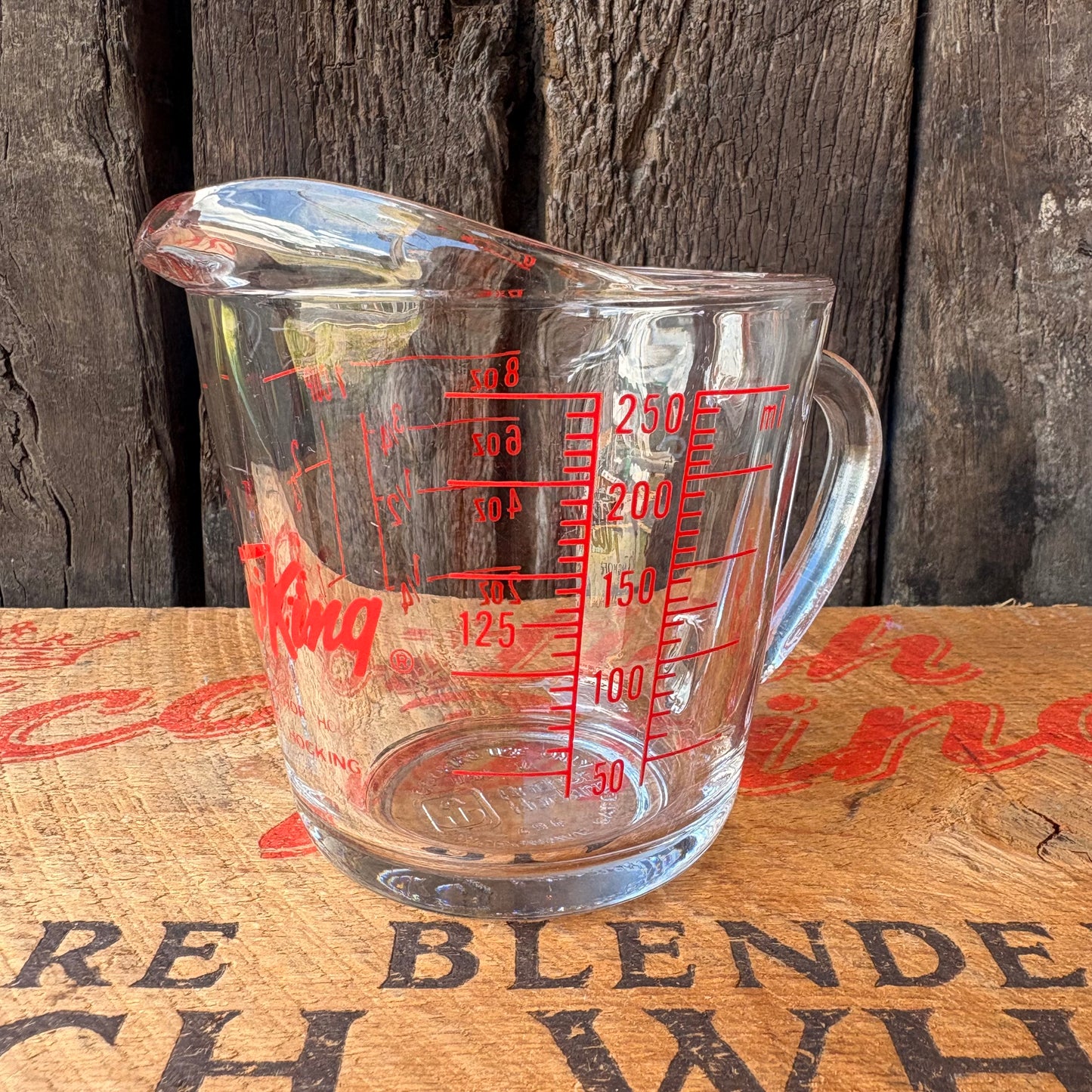 【1970s-1980s USA vintage】Fire-King 250ml Glass Measuring Cup