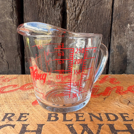 【1970s-1980s USA vintage】Fire-King 250ml Glass Measuring Cup