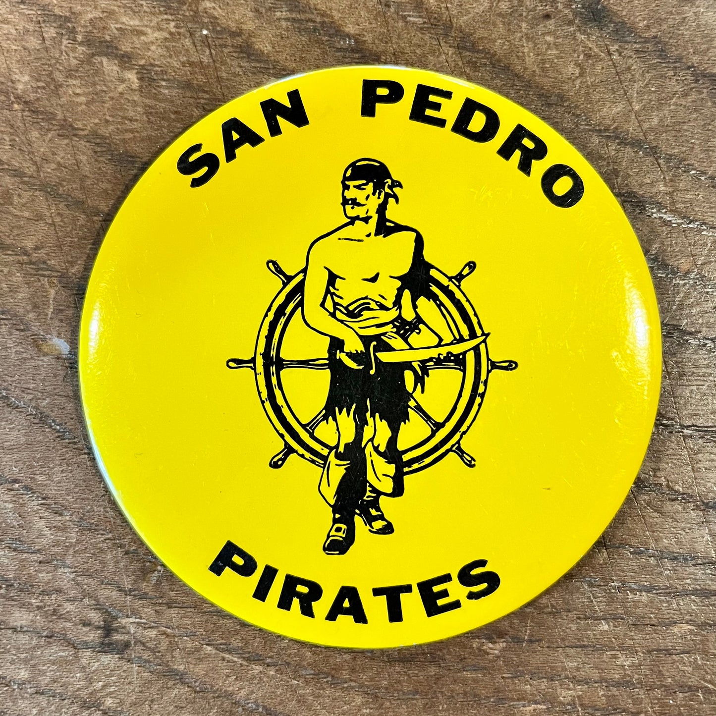 【USA vintage】缶バッジ　SAN PEDRO PIRATES