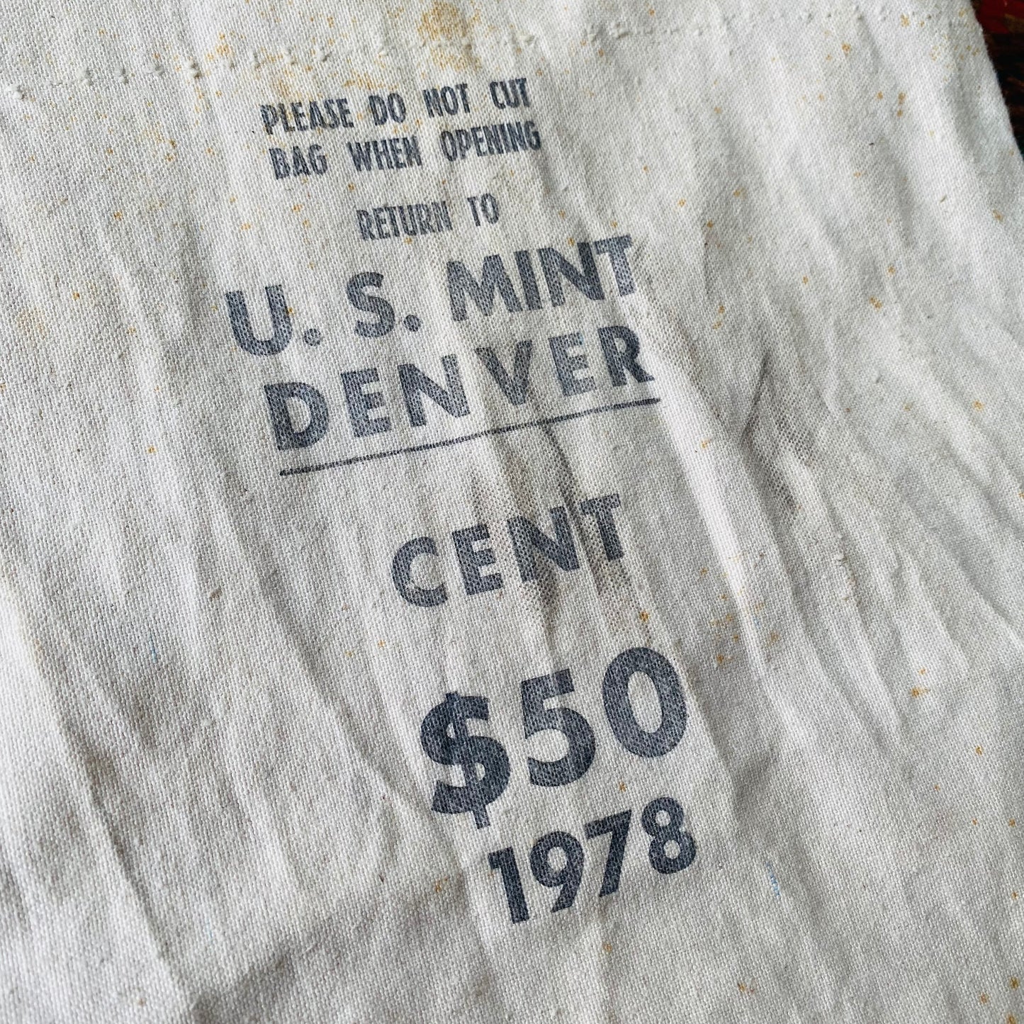 【1978 USA vintage】bank bag