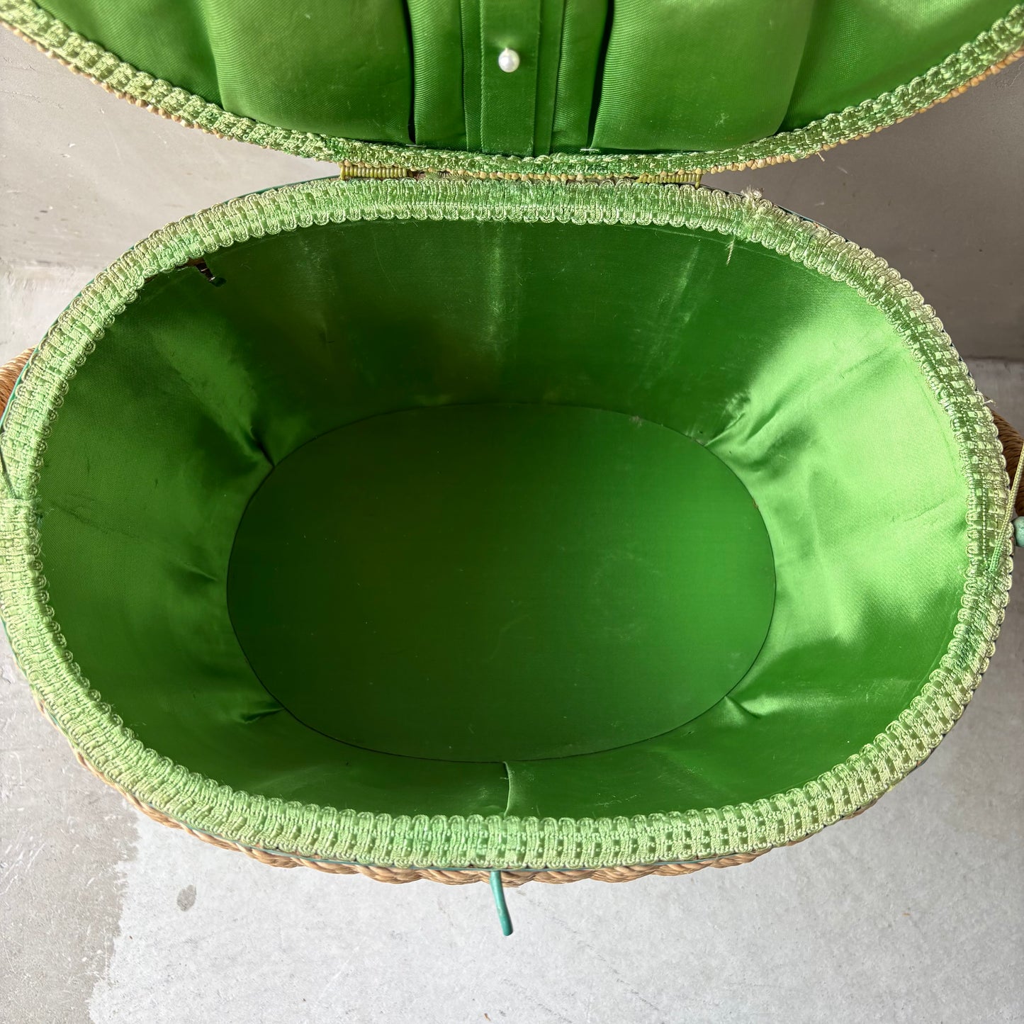 【1950-60s USA vintage】Sewing Basket