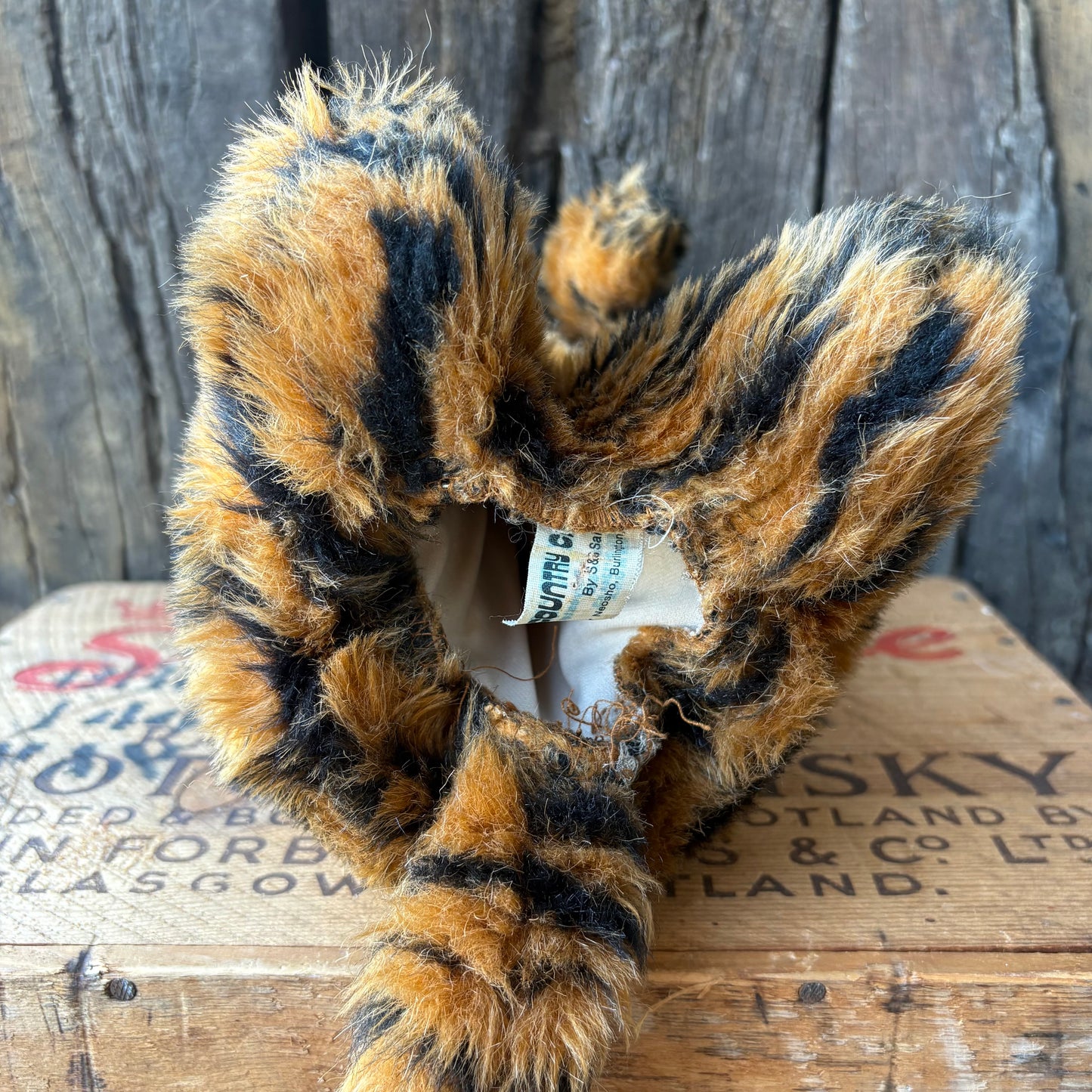 【1970s USA vintage】COUNTRY CRITTERS Tiger Puppet Toy