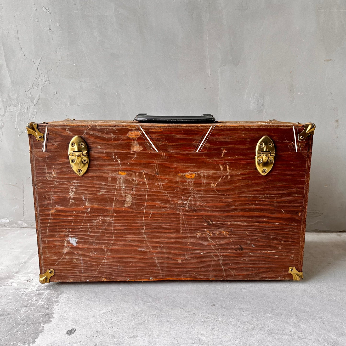 【USA vintage】Excelsior Stamford Wooden Toolbox