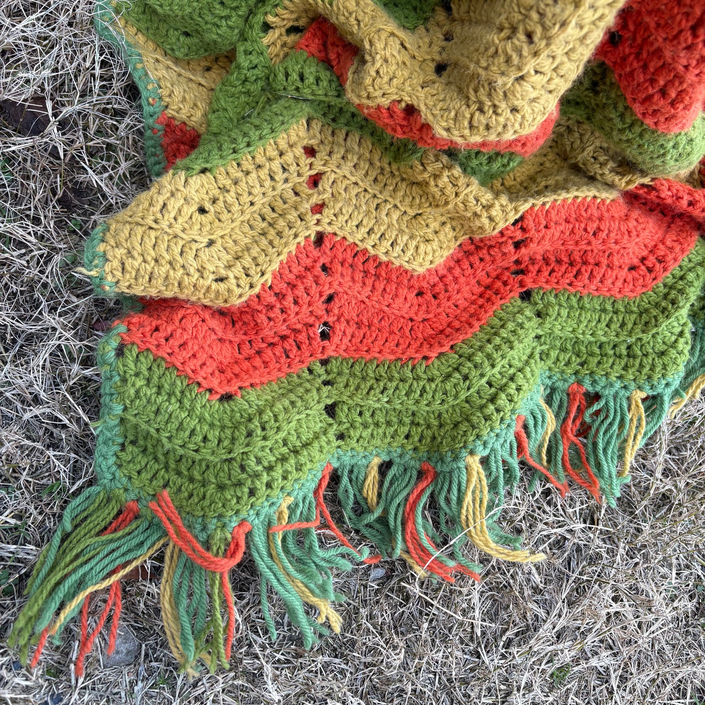 【USA vintage】granny blanket