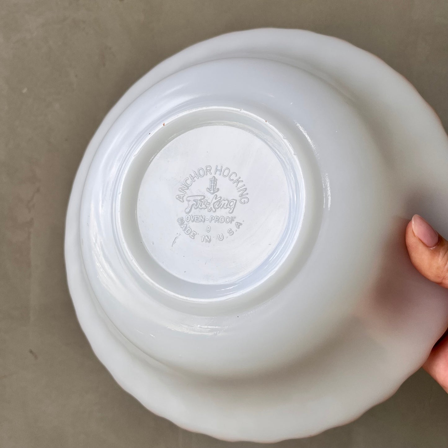 【1965~1976s USA vintage】Fire-King Dinner Bowl