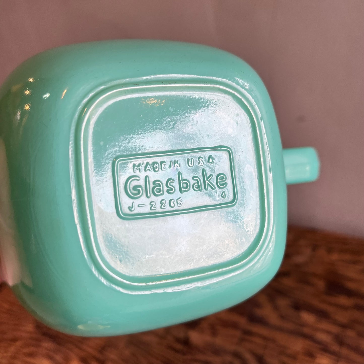 【USA vintage】Glasbake マグカップ　GREEN