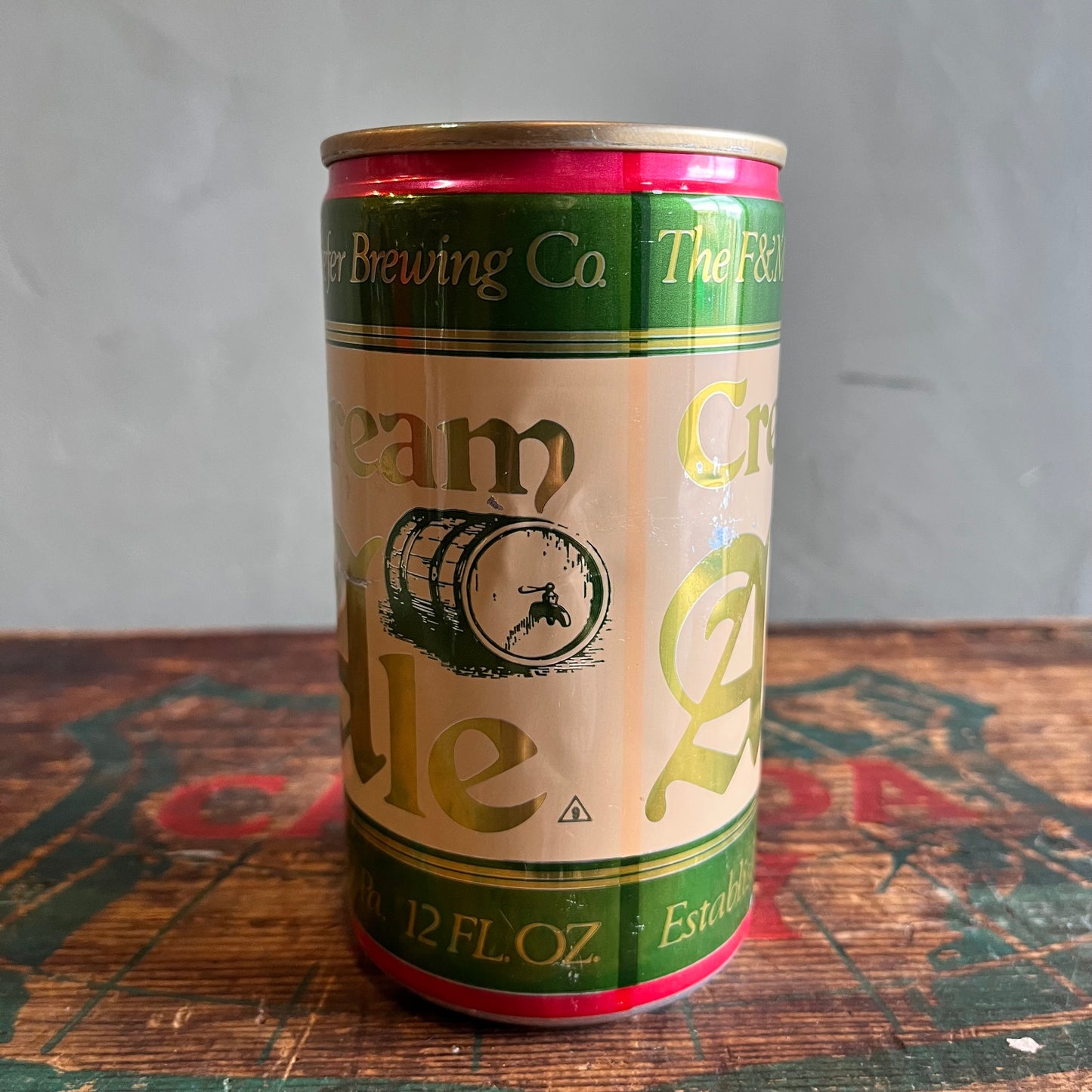 【USA vintage】The F&W Schaefer Brewing Cream Ale Can