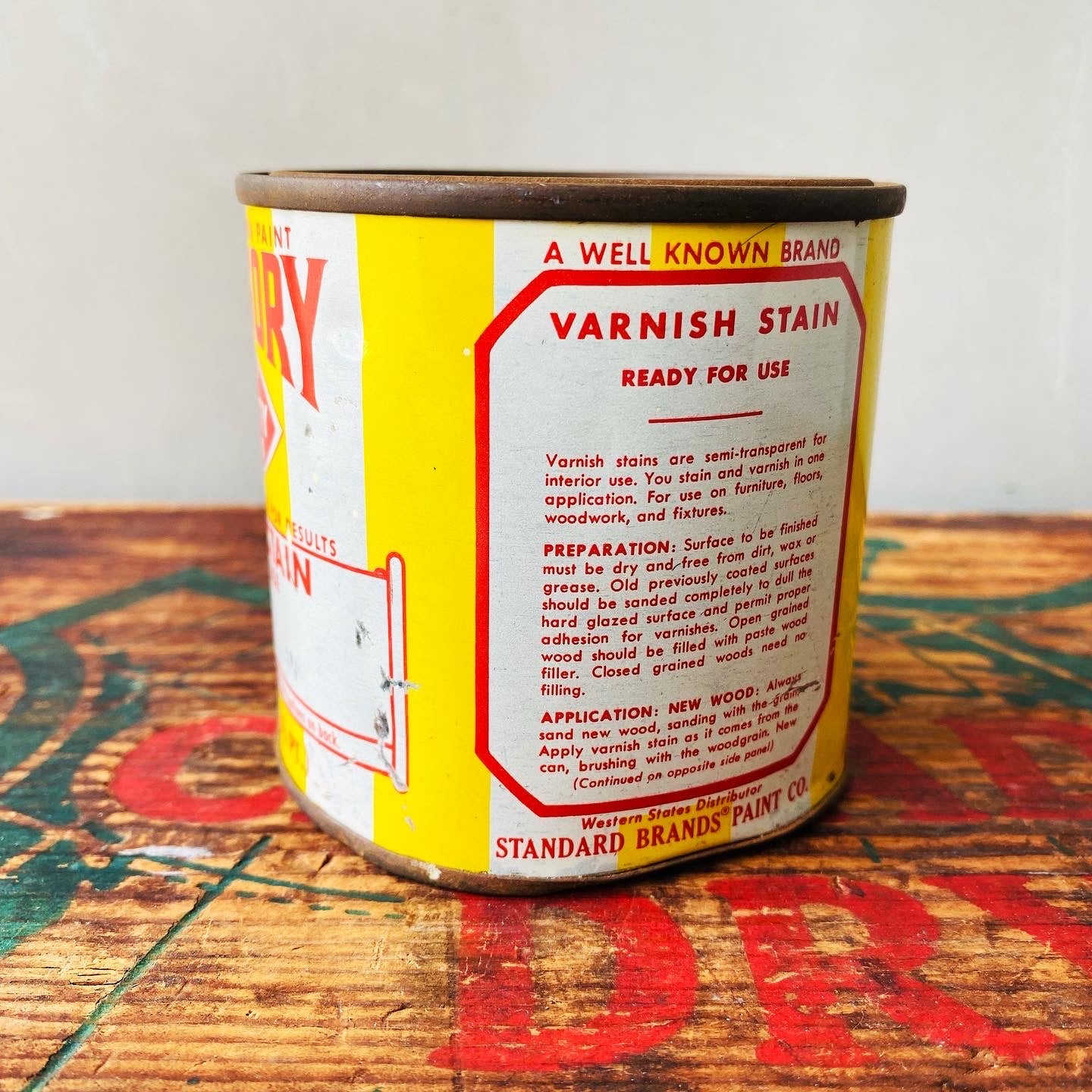 【USA vintage】tin can DE GREGORY