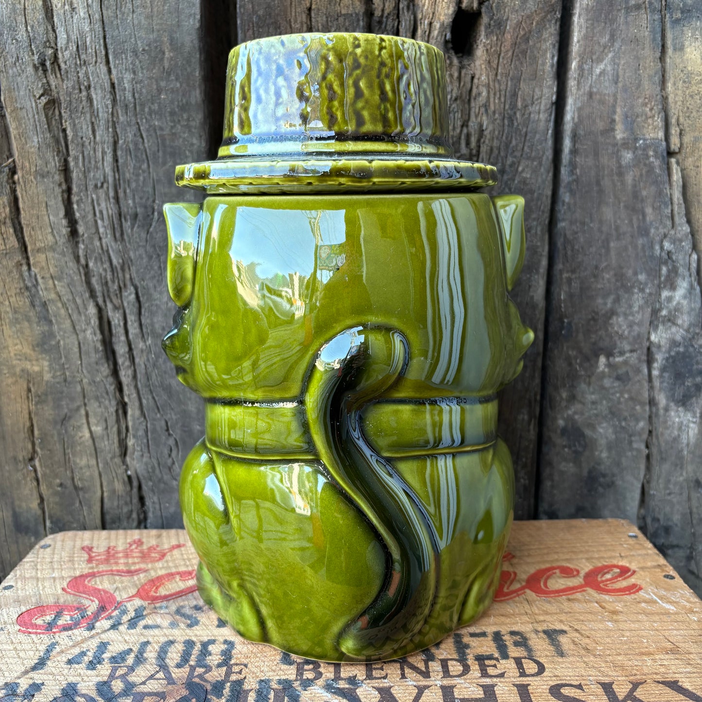 【1950s JAPAN vintage】Ceramic Cookie Jar