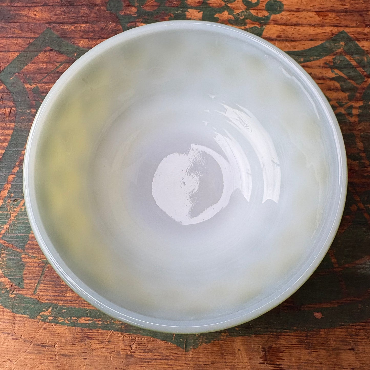 【1960-1976 USA vintage】Fire-King Kimberley bowl Green