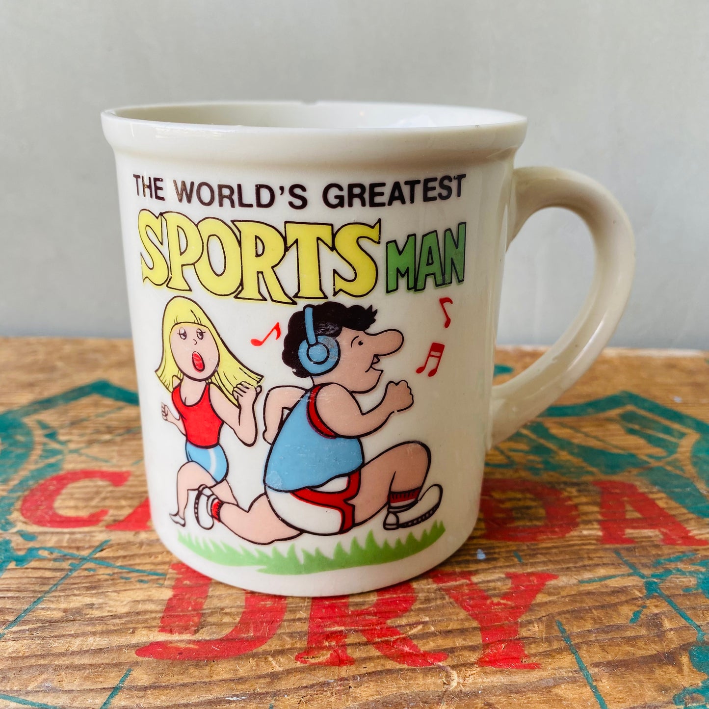 【USA vintage】mug SPORTS MAN