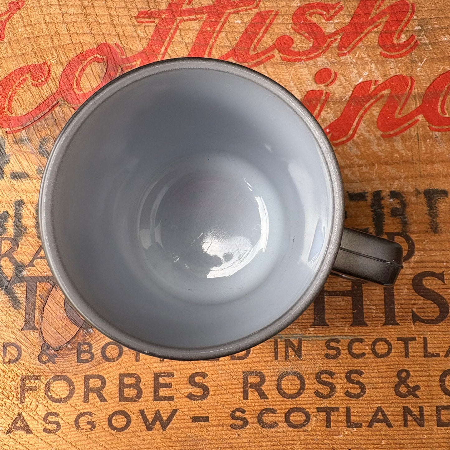 【1960s-1980s USA vintage】FEDERAL Glass Taurus Zodiac Mug