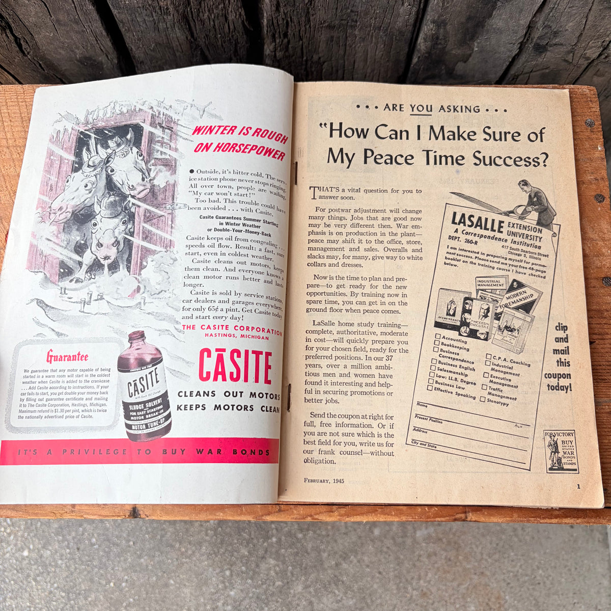 【1940s USA vintage】SCIENCE and MECHANICS FEBRUARY 1945